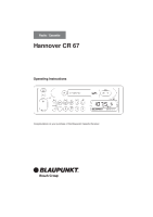 Blaupunkt Hannover-CR-67 - Owners Manual